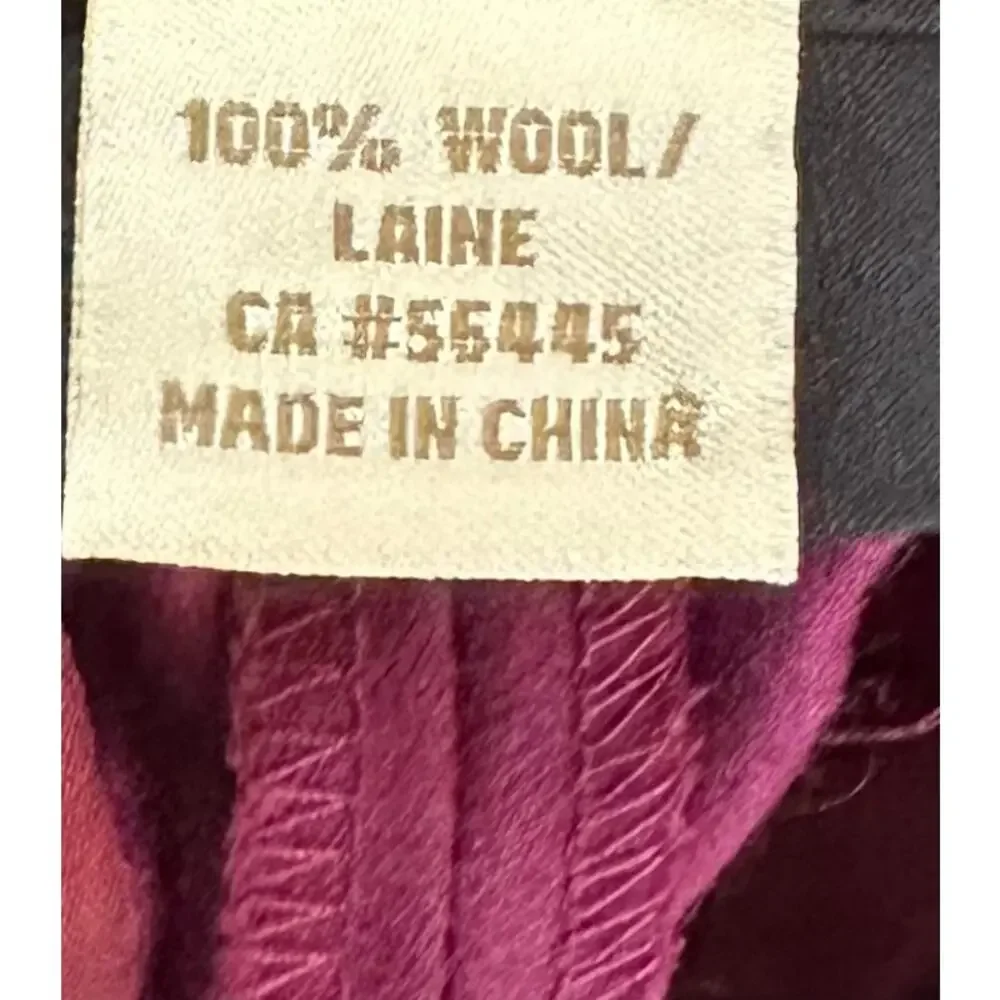 J. Crew Pure Wool Cafe Capri Ankle Pants Burgundy 51414 Petite Size 00